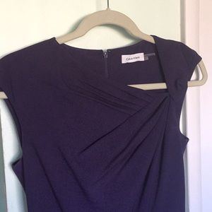 Calvin Klein shift dress, purple